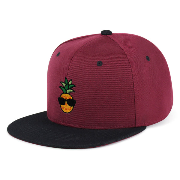 Pineapple Man Snapback Hat Embroidered Hip-Hop Baseball Cap Sunglasses