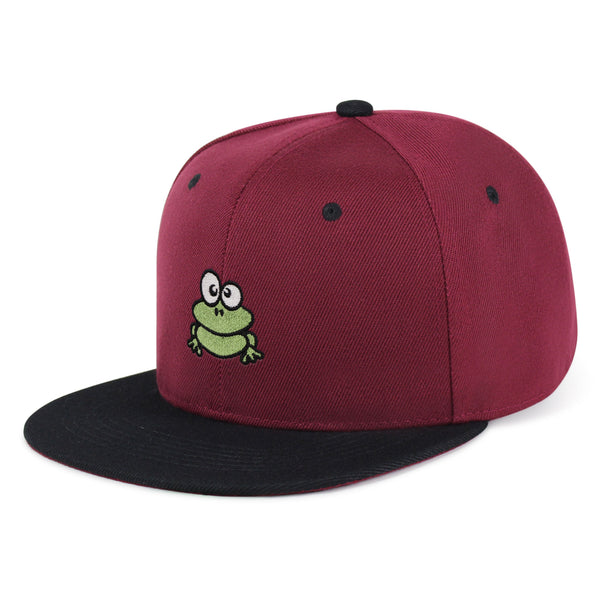 Frog  Snapback Hat Embroidered Hip-Hop Baseball Cap Green