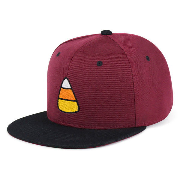 Candy Corn Snapback Hat Embroidered Hip-Hop Baseball Cap Snack Funny