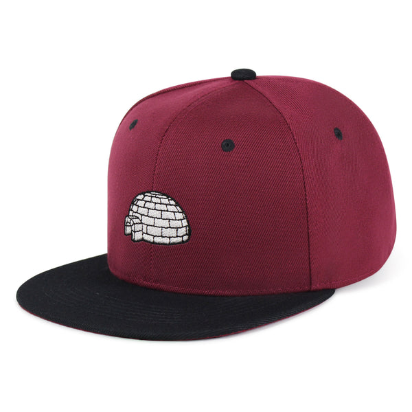 Igloo Snapback Hat Embroidered Hip-Hop Baseball Cap Winter