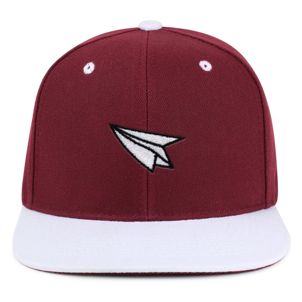 Paper Airplane Snapback Hat Embroidered Hip-Hop Baseball Cap Plane Sky