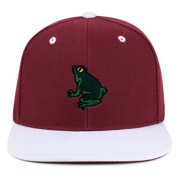 Frog Snapback Hat Embroidered Hip-Hop Baseball Cap Pond