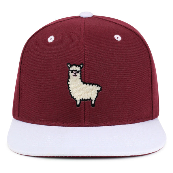 Alpaca Snapback Hat Embroidered Hip-Hop Baseball Cap Peru Peruvian