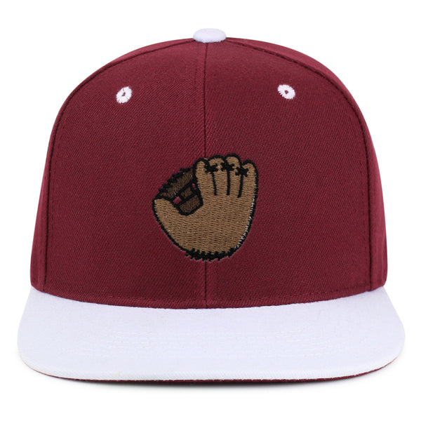 Baseball Glove Snapback Hat Embroidered Hip-Hop Baseball Cap Baseball Game Sports Fan