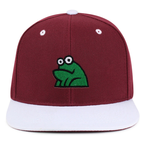 Frog Snapback Hat Embroidered Hip-Hop Baseball Cap Funny