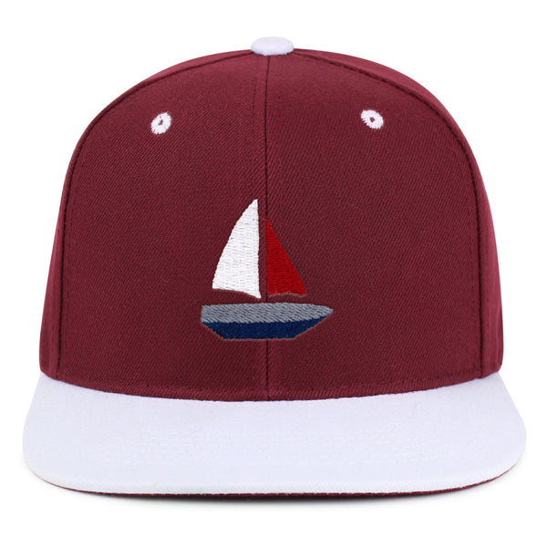 Cute Boat Snapback Hat Embroidered Hip-Hop Baseball Cap Sailor Ocean