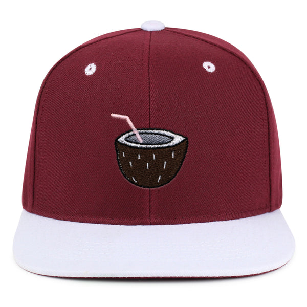 Coconut Snapback Hat Embroidered Hip-Hop Baseball Cap Juice Tree