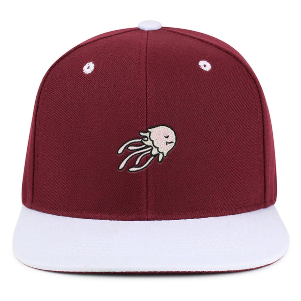 Jellyfish Snapback Hat Embroidered Hip-Hop Baseball Cap Fish Nature