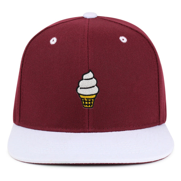 Ice cream Cone Snapback Hat Embroidered Hip-Hop Baseball Cap Cute