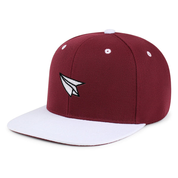 Paper Airplane Snapback Hat Embroidered Hip-Hop Baseball Cap Plane Sky