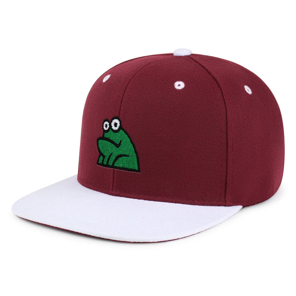 Frog Snapback Hat Embroidered Hip-Hop Baseball Cap Funny