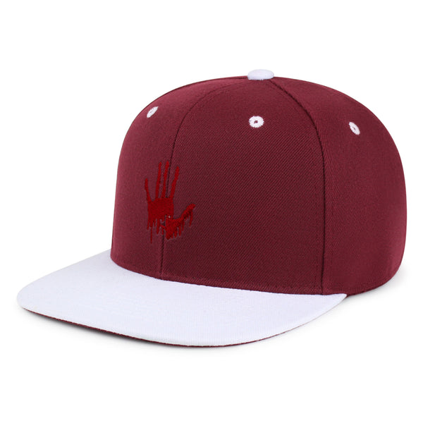 Bloody Hand Snapback Hat Embroidered Hip-Hop Baseball Cap Horror