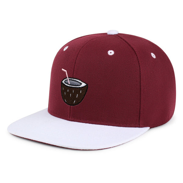 Coconut Snapback Hat Embroidered Hip-Hop Baseball Cap Juice Tree