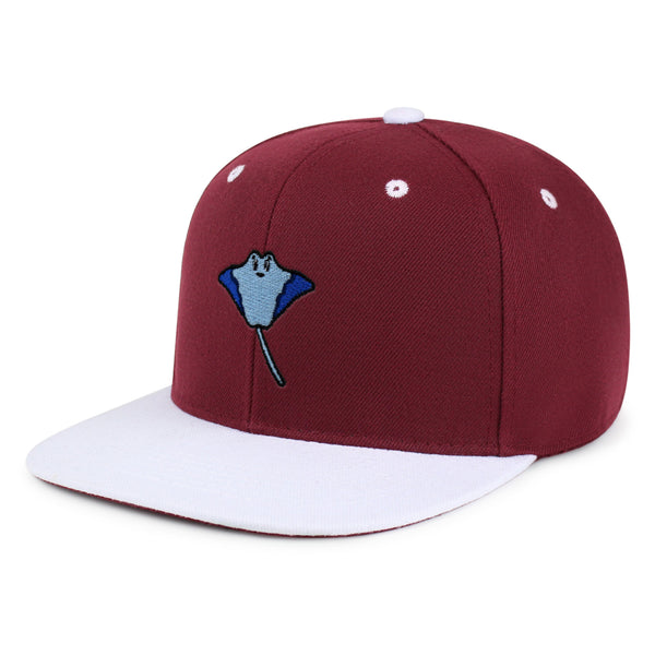 Stingray Snapback Hat Embroidered Hip-Hop Baseball Cap Fishing Ocean