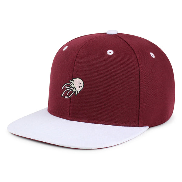 Jellyfish Snapback Hat Embroidered Hip-Hop Baseball Cap Fish Nature