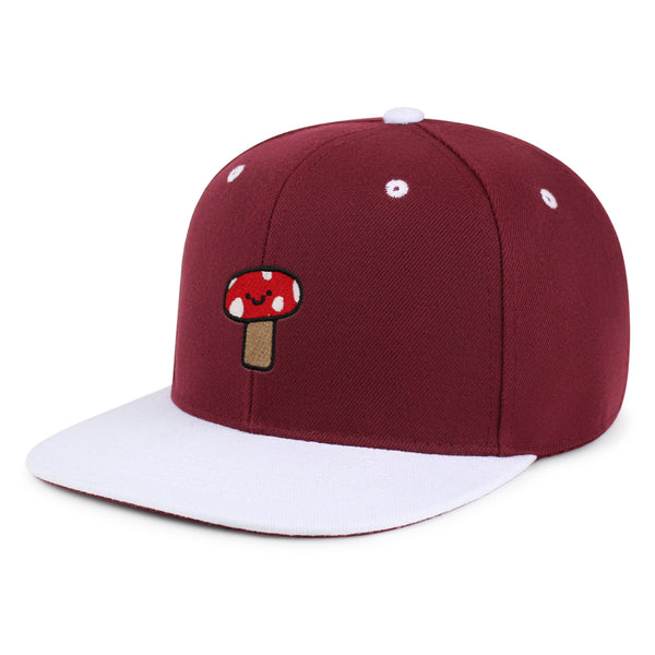Mushroom Snapback Hat Embroidered Hip-Hop Baseball Cap Cute