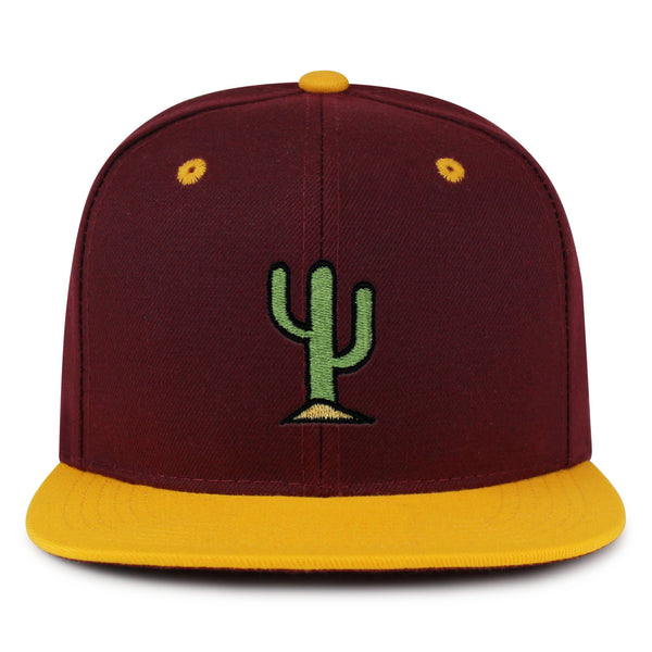 Cactus Snapback Hat Embroidered Hip-Hop Baseball Cap Desert Hot