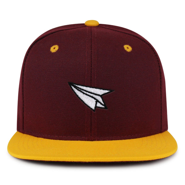 Paper Airplane Snapback Hat Embroidered Hip-Hop Baseball Cap Plane Sky