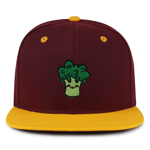 Broccoli Snapback Hat Embroidered Hip-Hop Baseball Cap Vegan Vegetable