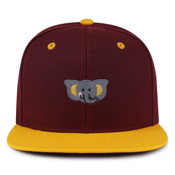 Elephant Snapback Hat Embroidered Hip-Hop Baseball Cap Zoo