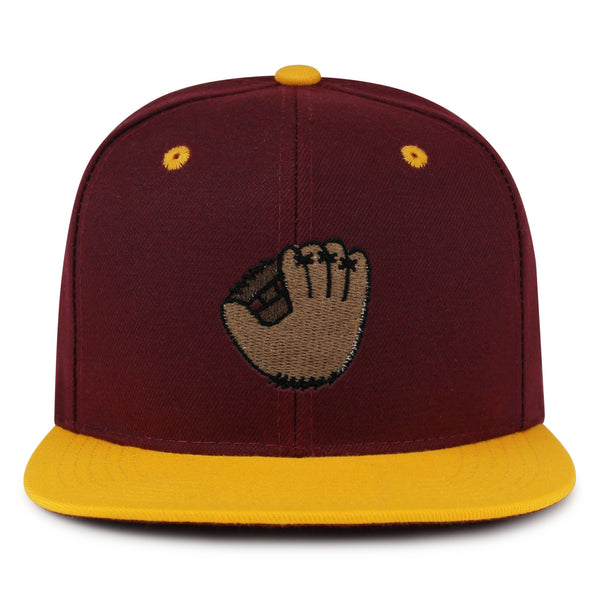 Baseball Glove Snapback Hat Embroidered Hip-Hop Baseball Cap Baseball Game Sports Fan