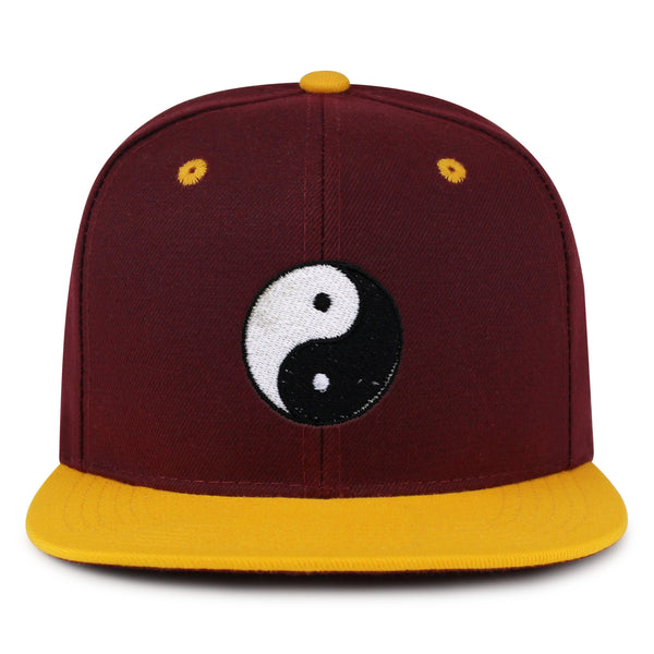 Ying Yang Snapback Hat Embroidered Hip-Hop Baseball Cap Asian Meditation