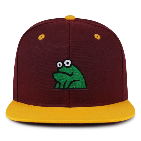 Frog Snapback Hat Embroidered Hip-Hop Baseball Cap Funny