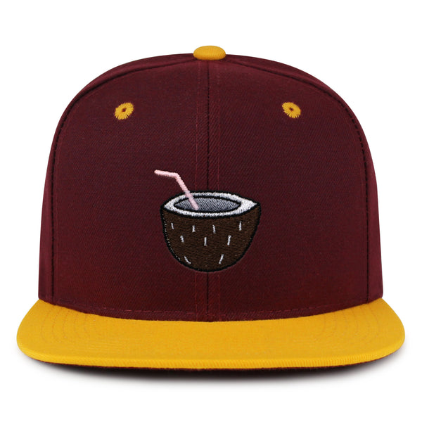 Coconut Snapback Hat Embroidered Hip-Hop Baseball Cap Juice Tree