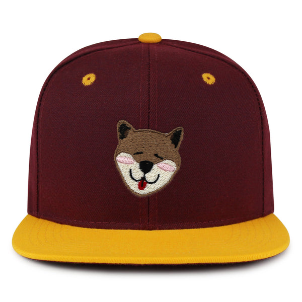 Shiba Snapback Hat Embroidered Hip-Hop Baseball Cap Dog Puppy