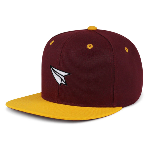 Paper Airplane Snapback Hat Embroidered Hip-Hop Baseball Cap Plane Sky