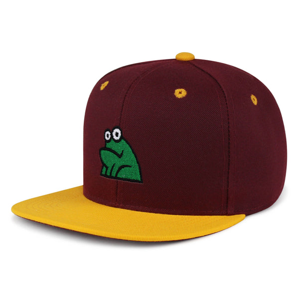 Frog Snapback Hat Embroidered Hip-Hop Baseball Cap Funny