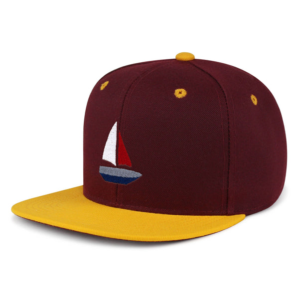 Cute Boat Snapback Hat Embroidered Hip-Hop Baseball Cap Sailor Ocean