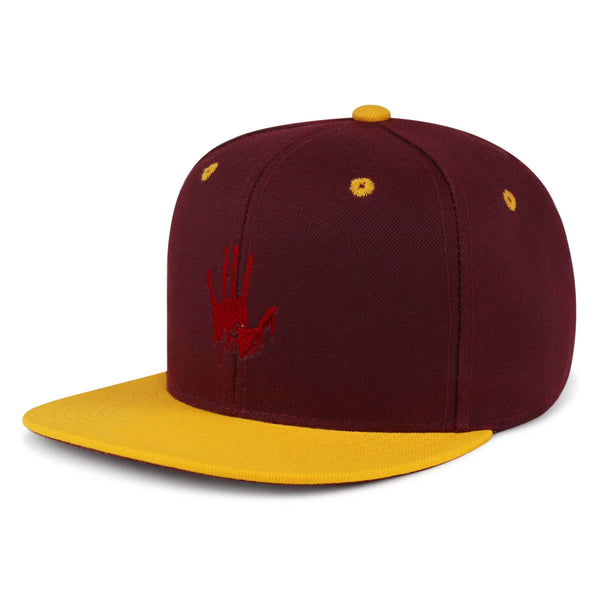 Bloody Hand Snapback Hat Embroidered Hip-Hop Baseball Cap Horror