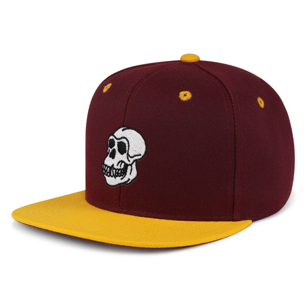 Gorilla Skull Snapback Hat Embroidered Hip-Hop Baseball Cap Skelton