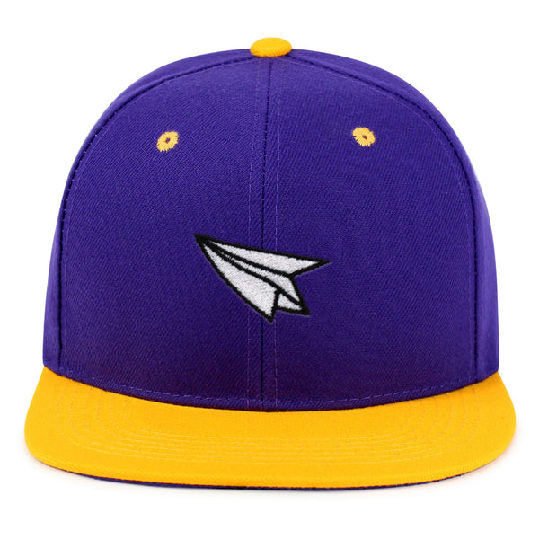 Paper Airplane Snapback Hat Embroidered Hip-Hop Baseball Cap Plane Sky