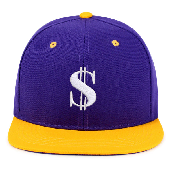 Dollar Sign Snapback Hat Embroidered Hip-Hop Baseball Cap Money Cash