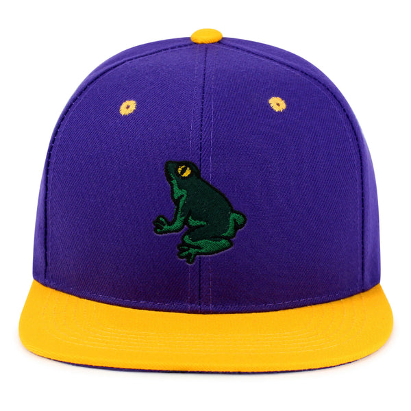 Frog Snapback Hat Embroidered Hip-Hop Baseball Cap Pond