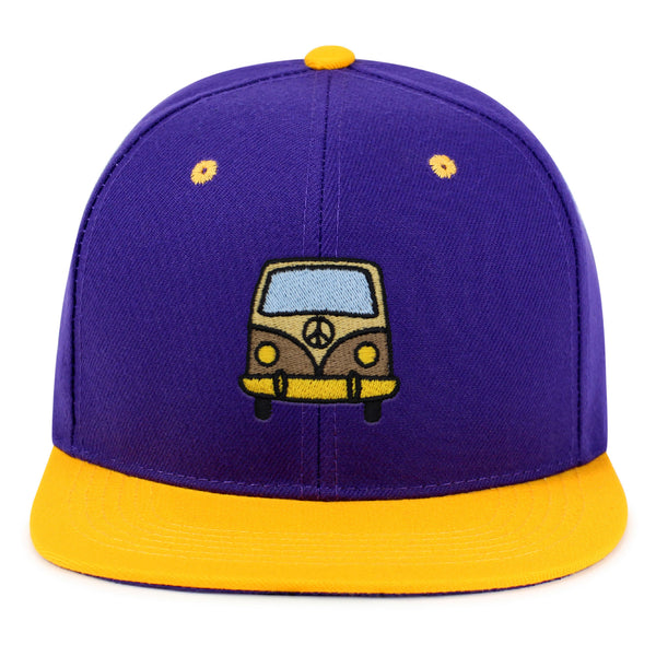 Hippie Van Snapback Hat Embroidered Hip-Hop Baseball Cap RV VW