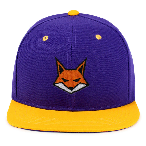 Fox Face Snapback Hat Embroidered Hip-Hop Baseball Cap Wild Animal