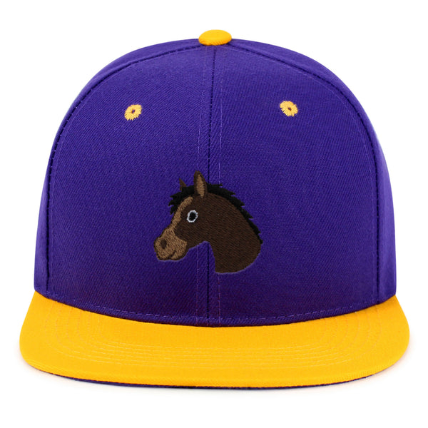 Horse Head Snapback Hat Embroidered Hip-Hop Baseball Cap Cowboy Zoo