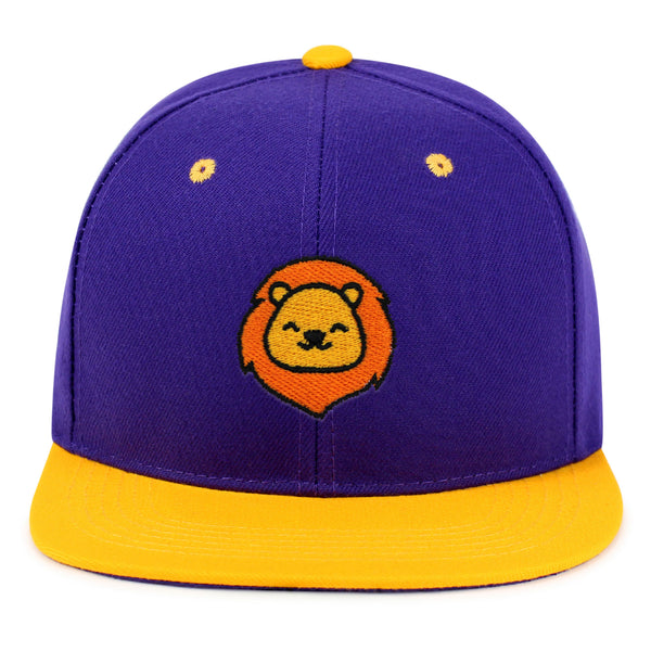 Lion Snapback Hat Embroidered Hip-Hop Baseball Cap Zoo King Animal