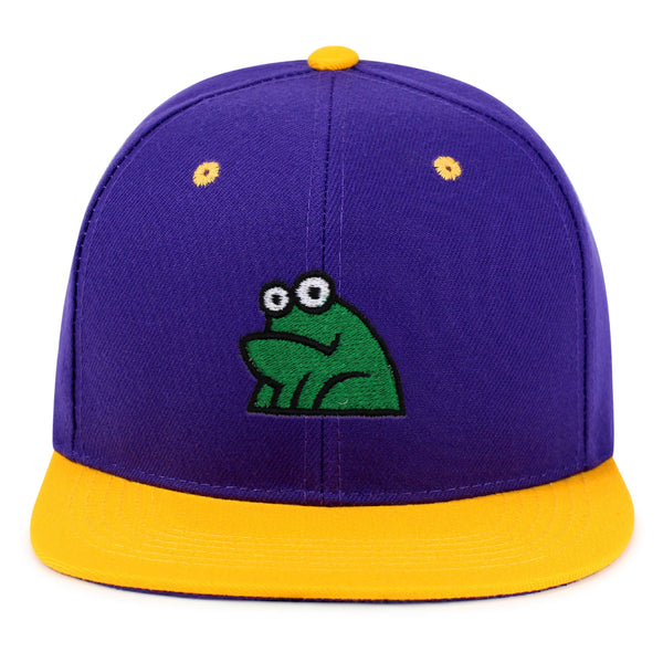 Frog Snapback Hat Embroidered Hip-Hop Baseball Cap Funny