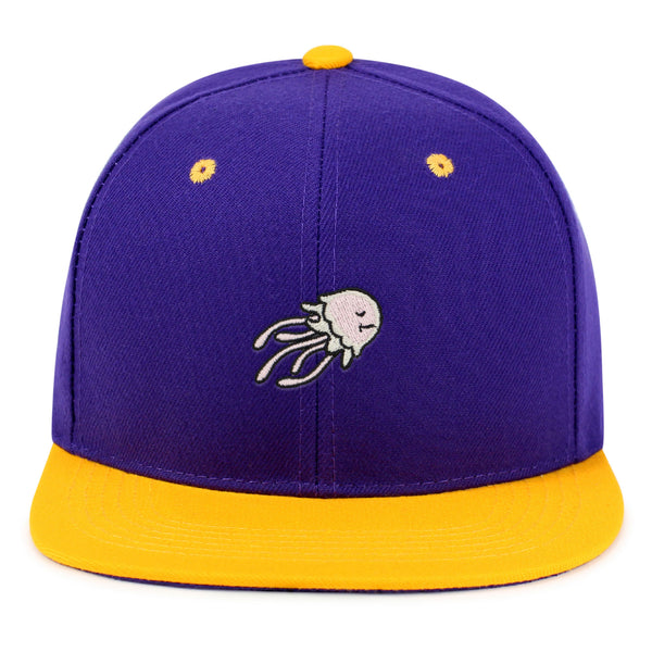 Jellyfish Snapback Hat Embroidered Hip-Hop Baseball Cap Fish Nature