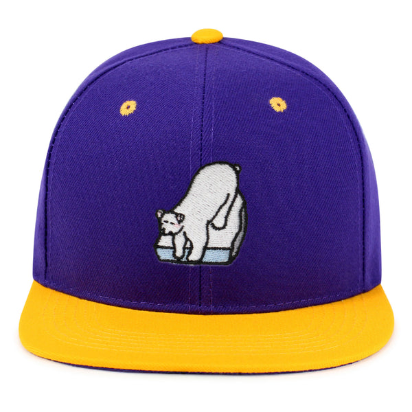 Polar Bear Snapback Hat Embroidered Hip-Hop Baseball Cap Coke Soda