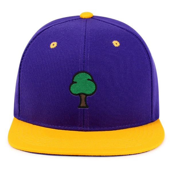 Tree  Snapback Hat Embroidered Hip-Hop Baseball Cap Green