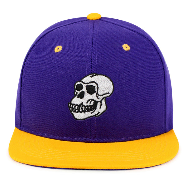 Gorilla Skull Snapback Hat Embroidered Hip-Hop Baseball Cap Skelton