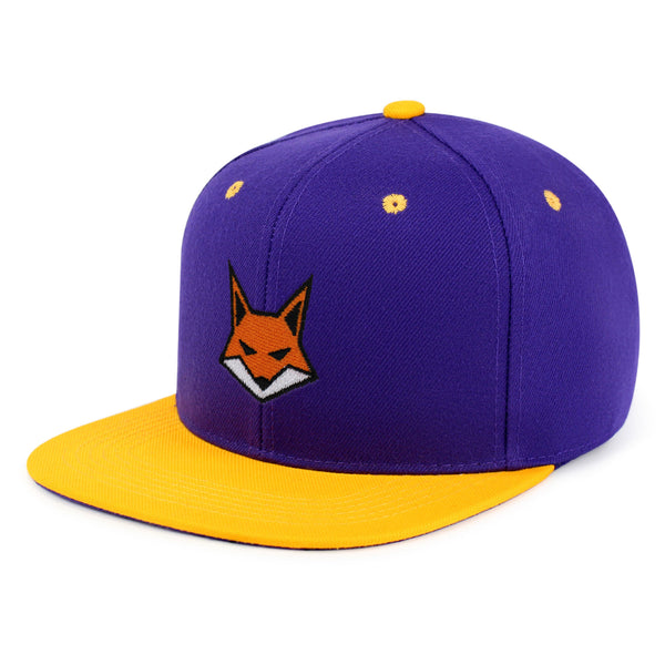 Fox Face Snapback Hat Embroidered Hip-Hop Baseball Cap Wild Animal