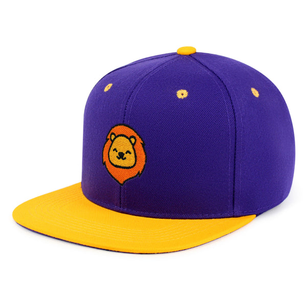 Lion Snapback Hat Embroidered Hip-Hop Baseball Cap Zoo King Animal