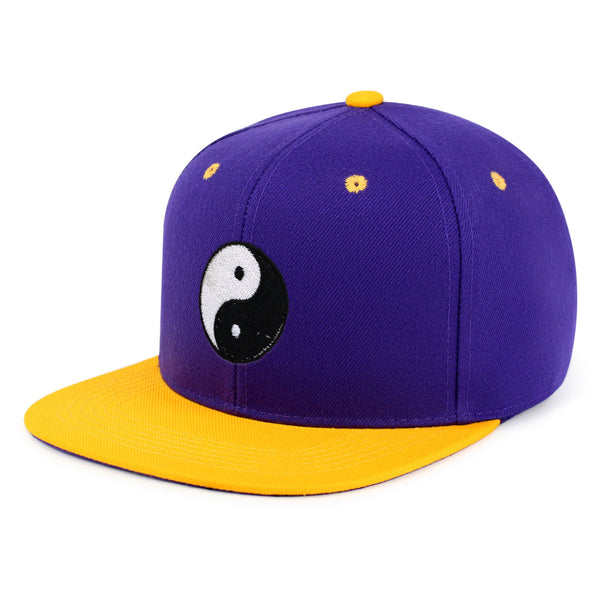 Ying Yang Snapback Hat Embroidered Hip-Hop Baseball Cap Asian Meditation