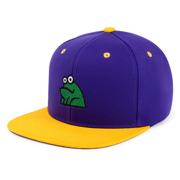 Frog Snapback Hat Embroidered Hip-Hop Baseball Cap Funny